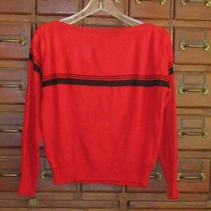 Medium Red Long Sleeve Sweater CLOVIS RUFFIN KNIT